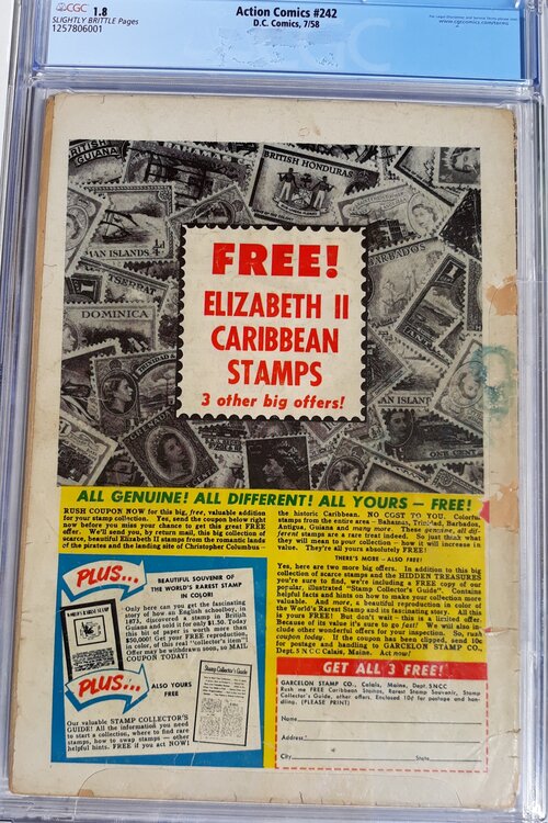 Action Comics 242 CGC 1.8 – Age of Comics